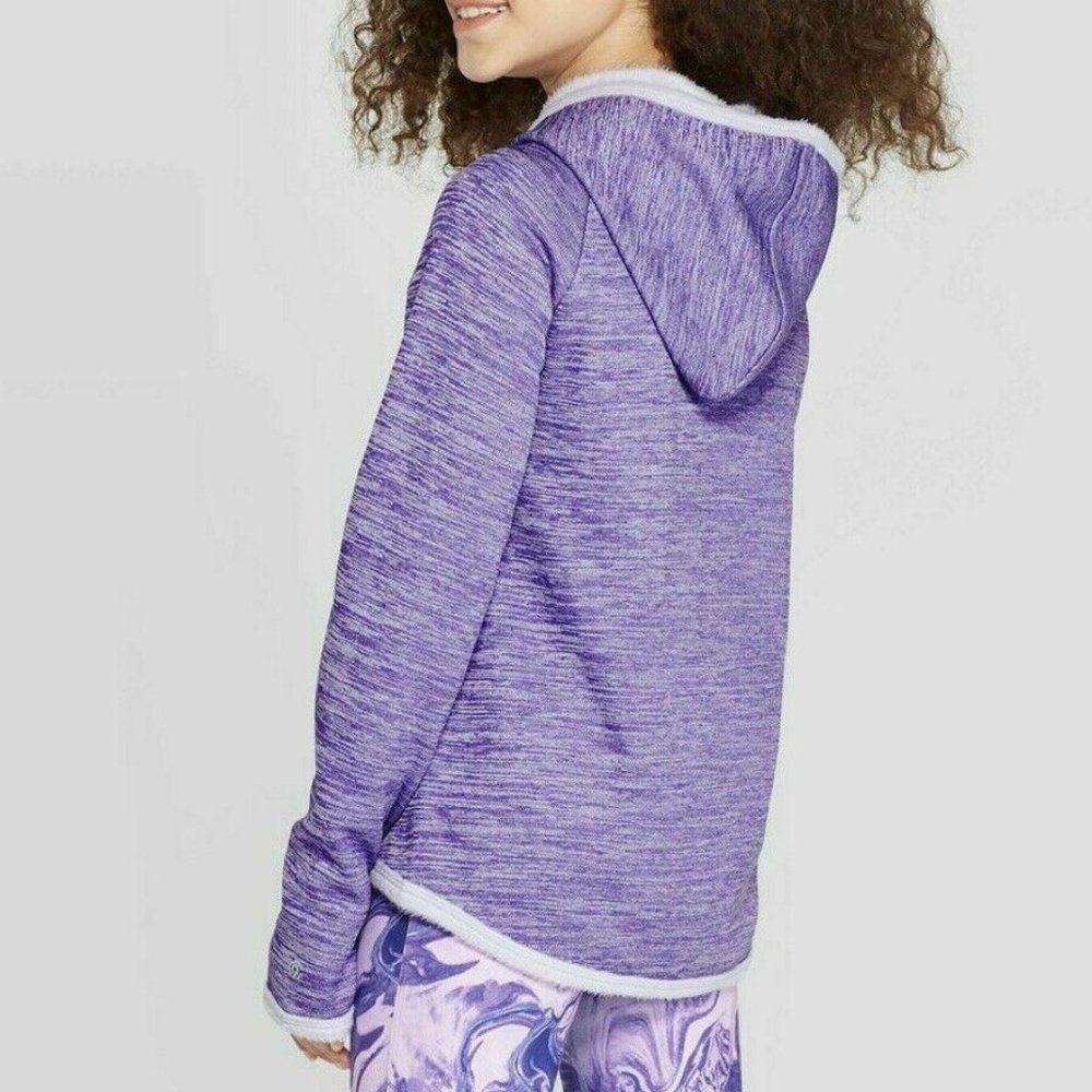 New C9 Champion Purple Zip Fleece Warm Hoodie - Picture 2 of 11